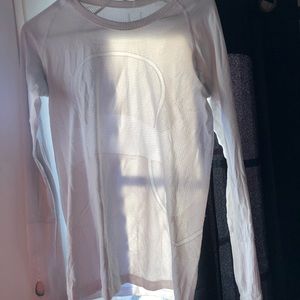 Long sleeve white lululemon top